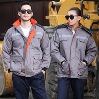 Трехмерная хлопчатобумажная куртка серая