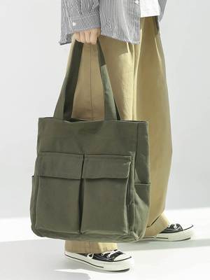 taobao agent Handheld brand Japanese capacious one-shoulder bag, for students, in Japanese style