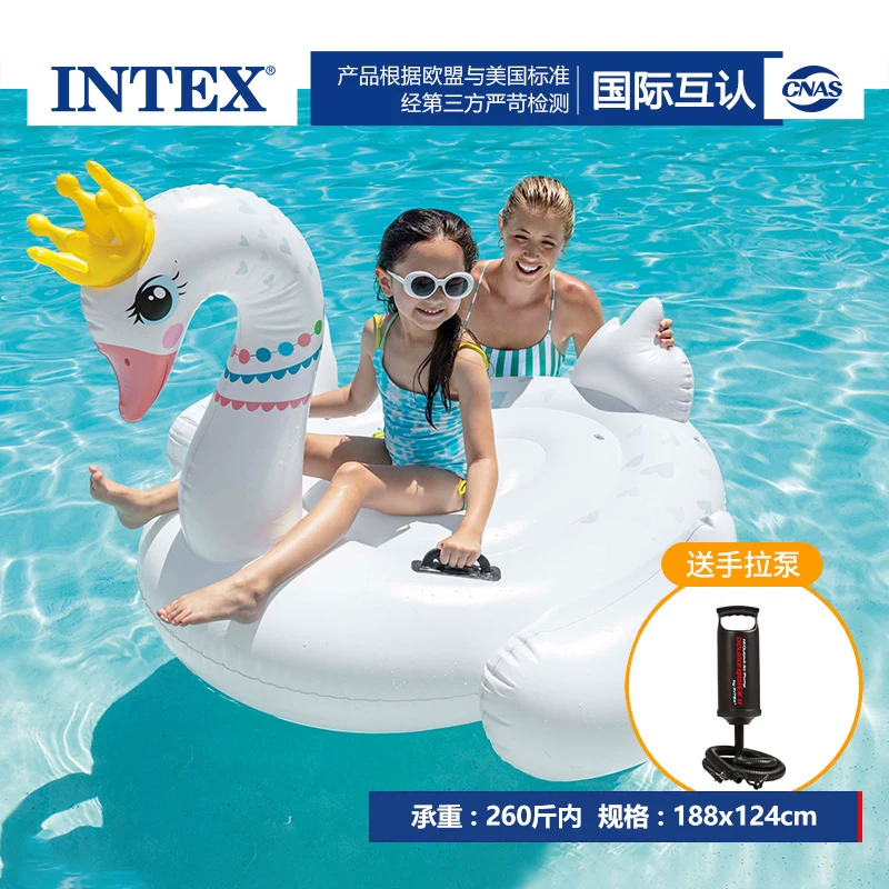 Плавательный надувной круг INTEX для взрослых, надувная игрушка, фламинго, единорог