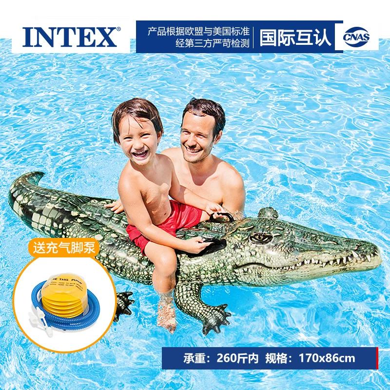 Плавательный надувной круг INTEX для взрослых, надувная игрушка, фламинго, единорог