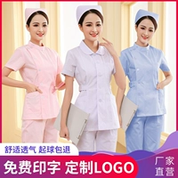 Летняя униформа медсестры, летняя одежда, раздельный тонкий комплект, короткая униформа врача, комбинезон, короткий рукав
