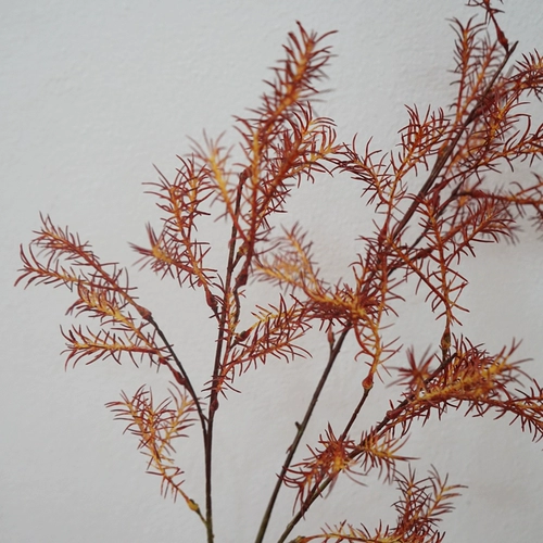 Моделирование растения чувствуют мягкие гелевые ветви, бамбуковые листья в помещении ландшафтное украшение на открытом воздухе