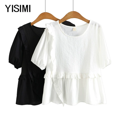 Летняя футболка с коротким рукавом для матери, большой размер, для среднего возраста