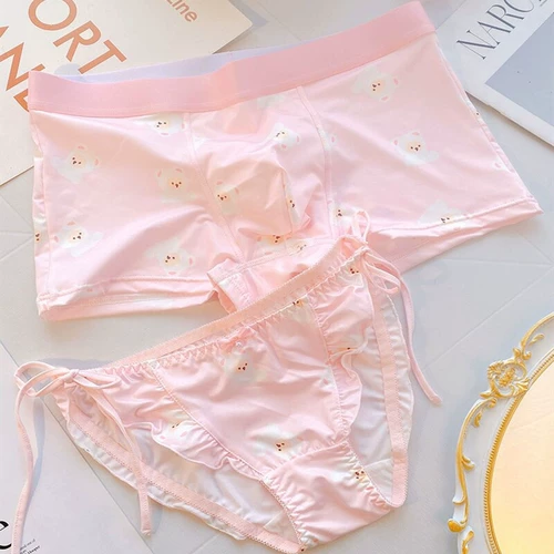 Нижнее белье для влюбленных, мультяшные быстросохнущие штаны, кролик