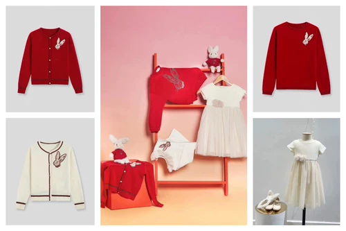 Отправка после Нового года B*P Год Кролика Кардиган для девочек Пуловер Свитер Вязаный свитер для родителей и детей Возврату не подлежит