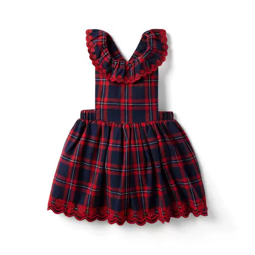 JJ новое стильное красное кружевное платье в клетку, рекомендуется 3–6 месяцев, 11–15 фунтов, возврату и обмену не подлежит.