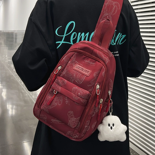 Сумка через плечо, брендовая спортивная нагрудная сумка, универсальный рюкзак, японская школьная юбка для школьников, сумка на одно плечо