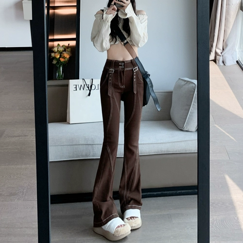 Мегафон, весенние джинсы, сексуальные штаны, высокая талия, коллекция 2023