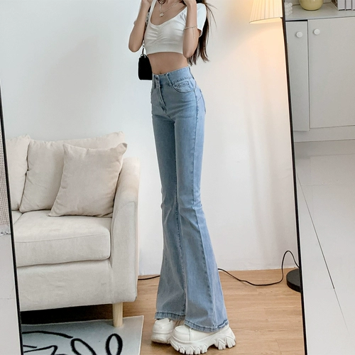 Мегафон, джинсы, осенние штаны, в западном стиле, высокая талия