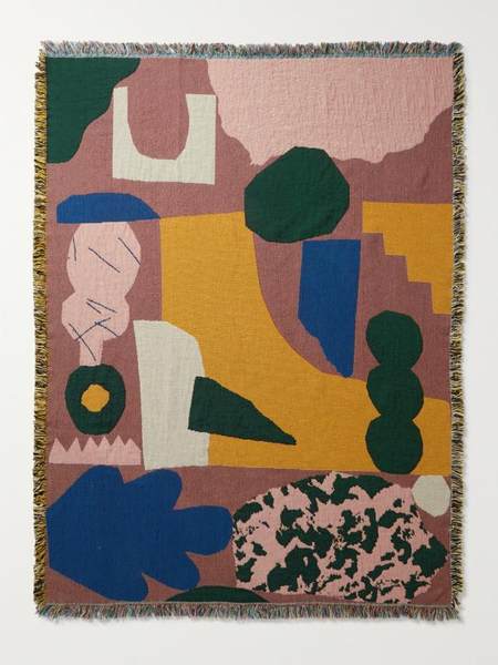 SLOWDOWN STUDIO Recycled Cotton Throw одеяла искусство Совместное название