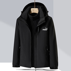 电竞卫衣 经典彪马男女防风透气户外登山服冲锋衣三合一秋冬季休闲夹克