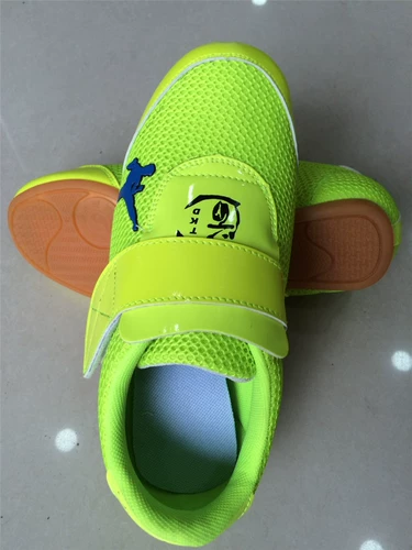 Флуоресцентные зеленые туфли тхэквондо обувь Taekwondo Doraemon обувь Jinbian Children Taekwondo обувь для взрослых обувь