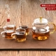 Ấm trà thủy tinh dày chịu nhiệt nhiệt độ cao hoa ấm trà đơn nồi nhỏ lọc trà đen đặt bộ pha trà nhà - Trà sứ