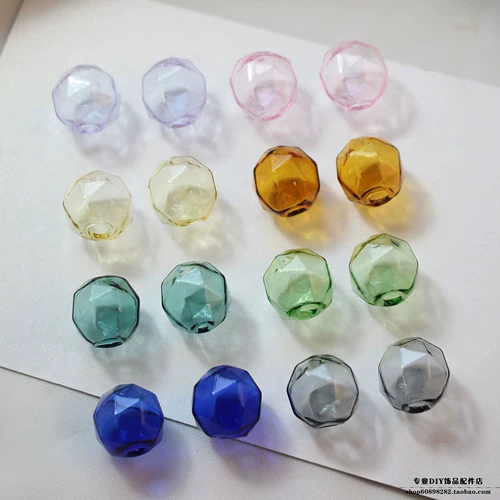 Стеклянные серьги, ожерелье и браслет, аксессуары, 16мм, DIY