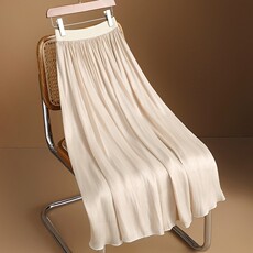 Показать Wo костюм 半身裙子2022新款原单女装夏真丝外贸剪标桑蚕丝国际大牌尾货尾单