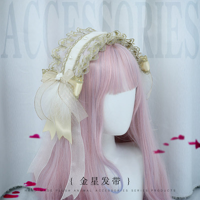 taobao agent Japanese hairgrip, headband, soft hair accessory, Lolita style