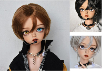 taobao agent BJD doll uses a wig boy, short hair uncle, 3 points, 4 minutes, 6 points, Jane SD doll fake hair