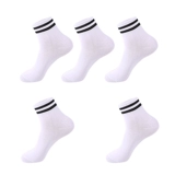 Спортивные носки для мальчиков, белые гольфы для школьников, средней длины, осенние