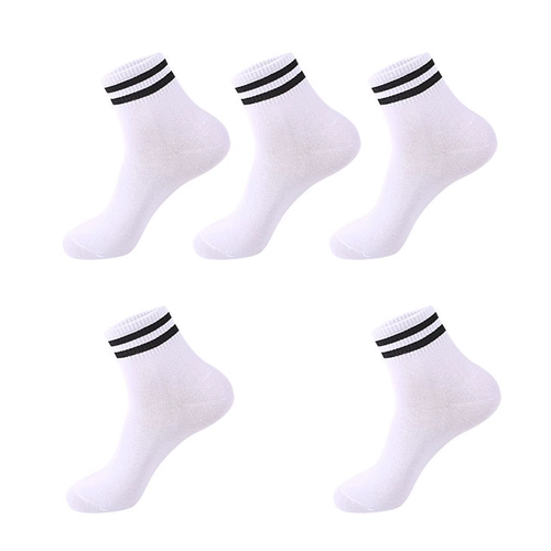 Спортивные носки для мальчиков, белые гольфы для школьников, средней длины, осенние