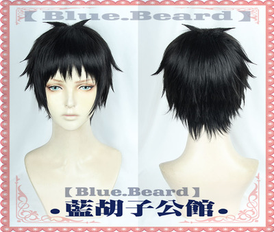 taobao agent [Blue beard] Yanyan Fire Fire Team Senro's lower black ultra -short teenager short hair cos