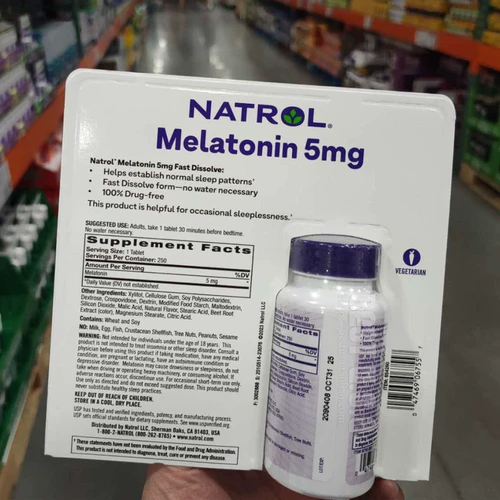 Импорт натрол мелатонин мелатонин 5 мг доза для вырожденного меланина сон 250 зерен