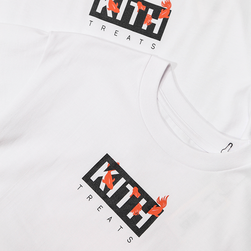 サイズ M KITH クラシックボックスロゴ Tシャツ 縁日 花火 金魚 夏祭り