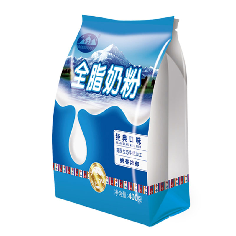青海湖高原全脂奶粉400g独立装成人学生中老年营养健康早餐牛奶粉