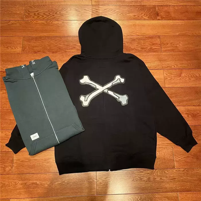 壹树国仓WTAPS CROSS BONES/HOODY COTTON 骨头连帽卫衣22AW-Taobao