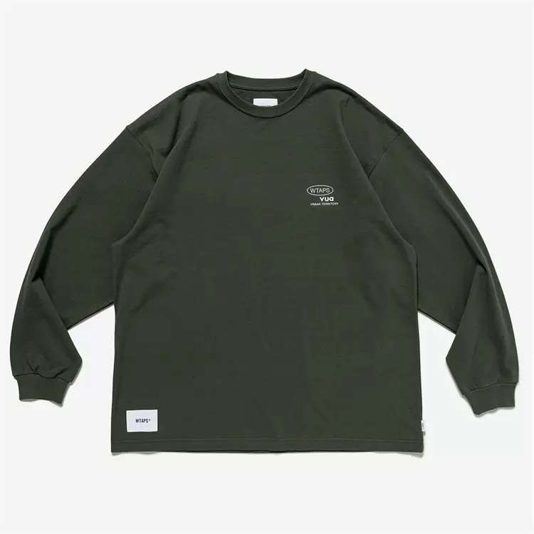 国仓壹树WTAPS IAN/RAGLAN/CTPL.GPS 拼接插肩袖长袖T恤22AW-Taobao