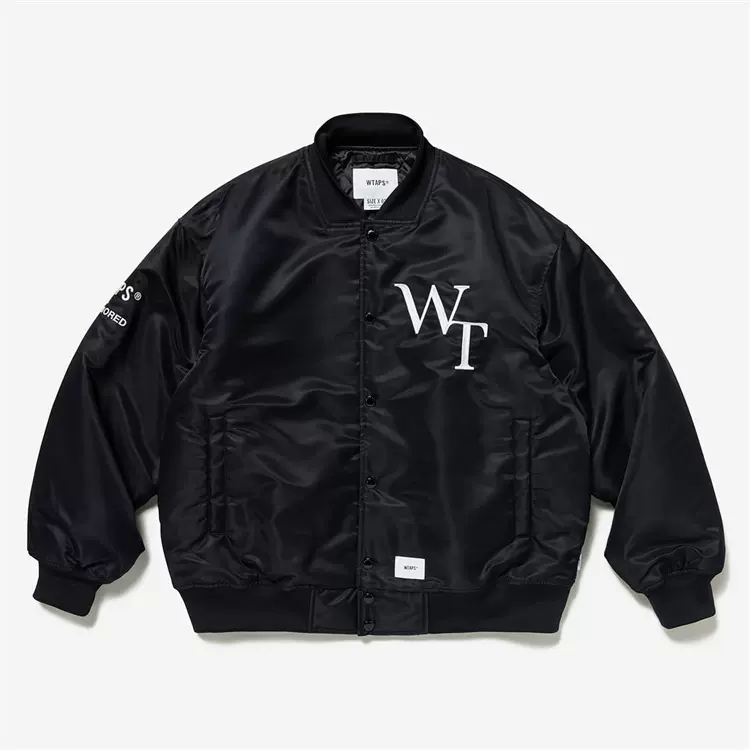 壹树国仓WTAPS TEAM/JACKET/NYLON.TWILL.DSQD贴字棒球夹克23SS-Taobao