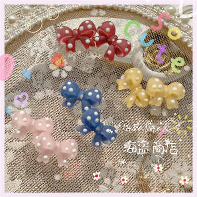 taobao agent Earrings, matte cute silver needle, amusements, Lolita style