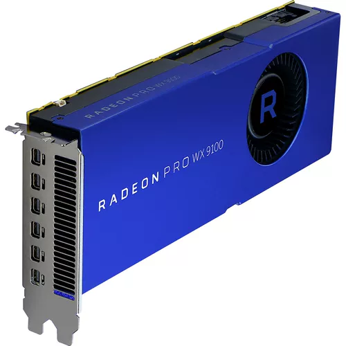Оригинальный AMD Radeon Pro WX9100 Графический дизайн Профессиональная графическая карта 16 ГБ 6 вывод экрана