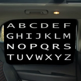 Детский автомобиль занавес затенение солнцезащитного крема Магнитное корейское ветер 26 букв детская черно -белая затенение задних сидений