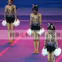 Олимпийская одежда для гимнастики, гимнастический детский костюм, сделано на заказ
