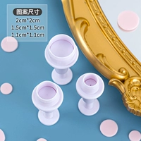 Нажатие на бисквитную плесень круглая*5