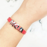 Браслет с буквами, бретели, аксессуар, металлические аксессуары, золотая вода, 8мм