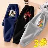 Осенние весенние черные спортивные детские штаны для мальчиков, коллекция 2023, подходит для подростков, в западном стиле