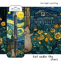 [Van gogh diy] кошка под звездным небом/0,5