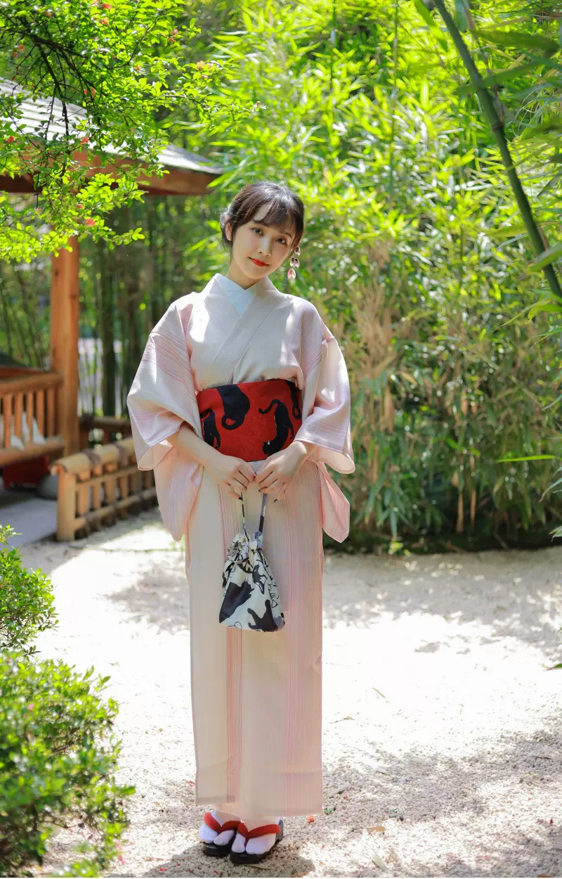 日本传统型和服浴袍武士长袍男女情侣款万圣节服装日式浴衣cos