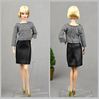taobao agent 30cm doll clothing clothing baby clothing Xinyan Xinyi FR2 supermodel Kaier dream Fanbird grid skirt set