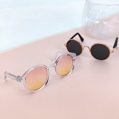taobao agent Cotton doll, acrylic glasses, accessory, sunglasses, 20cm, gradient