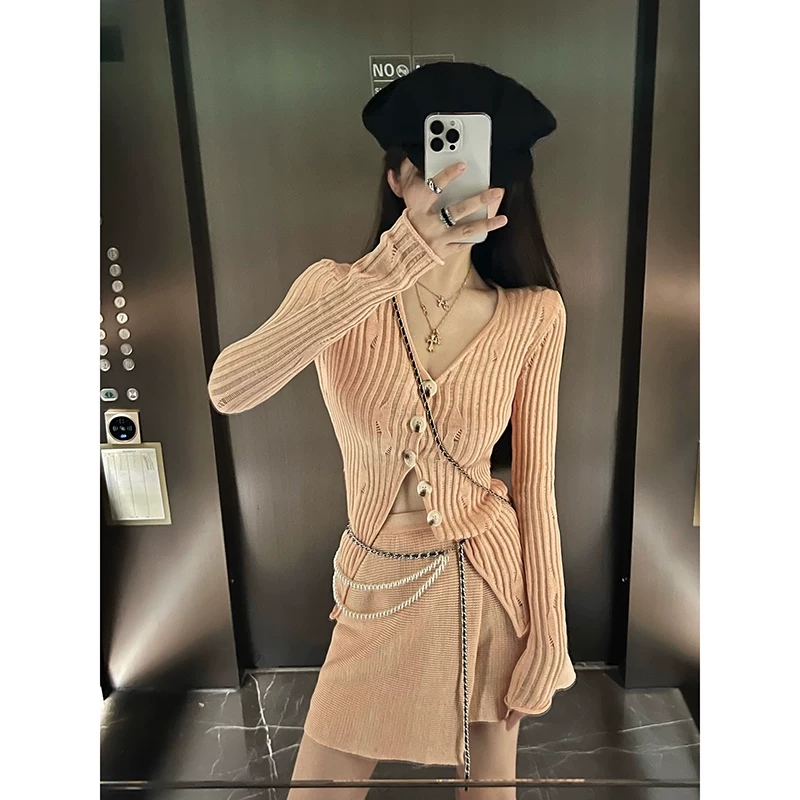 Связанная летняя маленькая одежда для отдыха, стиль Chanel, для подростков