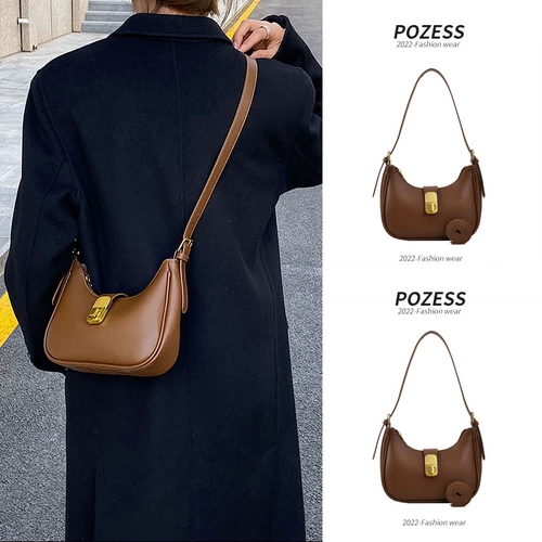 Универсальная небольшая дизайнерская демисезонная небольшая сумка, вместительная и большая сумка через плечо, ретро сумка на одно плечо, изысканный стиль