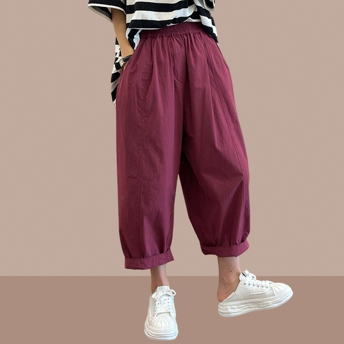 Летние тонкие штаны, большой размер, оверсайз, свободный крой