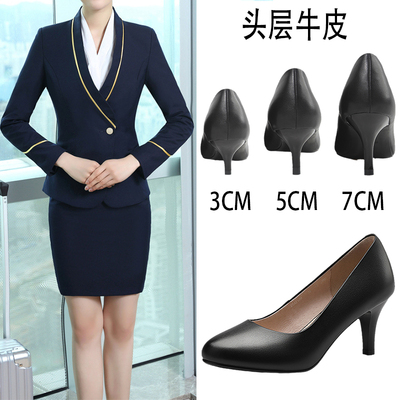taobao agent Footwear high heels, black comfortable nurse uniform, soft sole