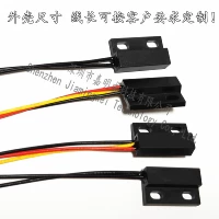 国产 MKA14103 2X14MM позолоченный геркон, нормально открытый геркон, бесконтактный переключатель магнитной индукции