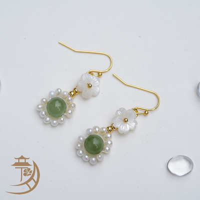 taobao agent Genuine design jasper, earrings