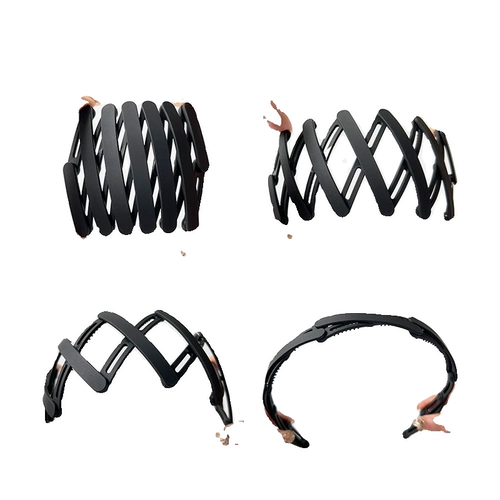 Регулируемый складной ободок для путешествий для умывания, зубчатые нескользящие шпильки для волос, новая коллекция