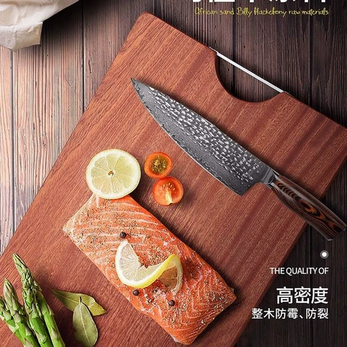 Прямоугольная безвредная разделочная доска из натурального дерева из сандалового дерева, увеличенная толщина, новая коллекция