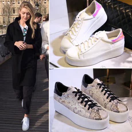 【蛇纹厚底松糕鞋】_休闲运动鞋图片_新款厚底松糕鞋价格_搭配分享